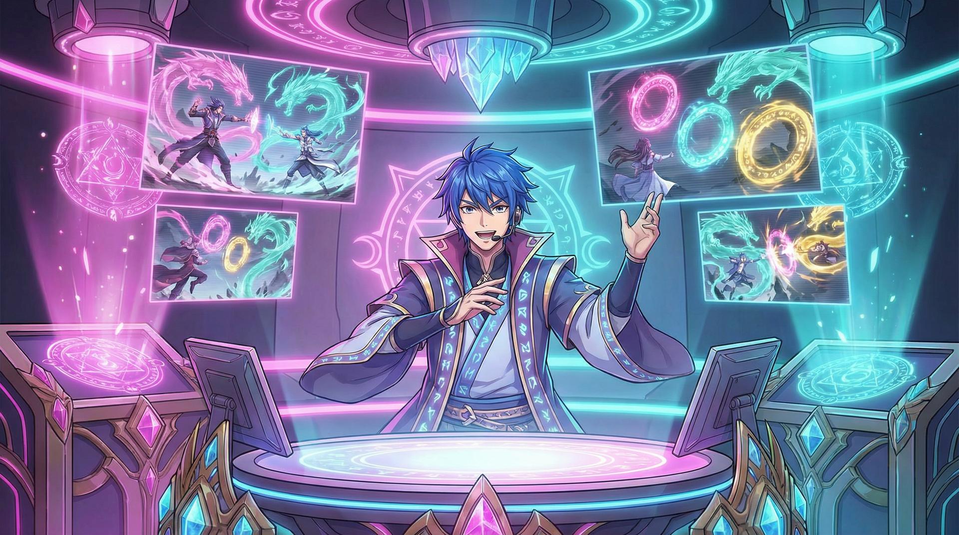 网红主播游戏解说视频